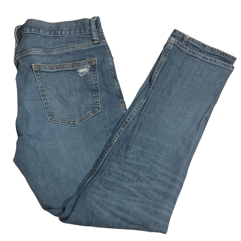 Old Navy Men’s Denim Slim Built-In Flex Ripped Jeans - Size: 34x34 - Picture 3 of 9